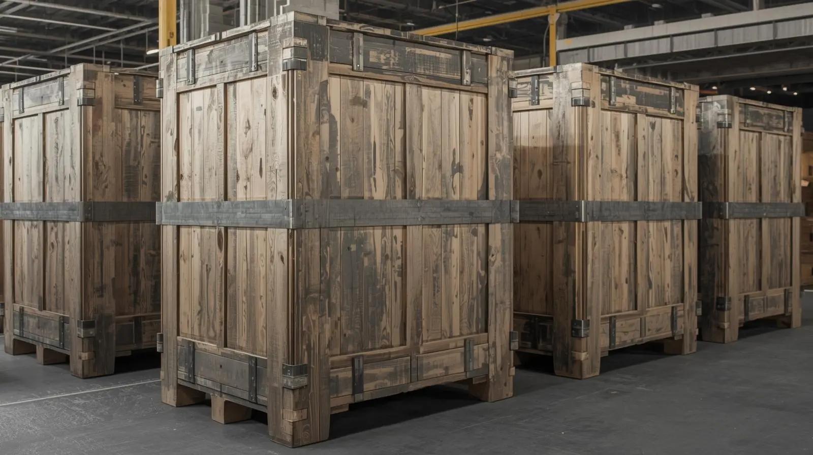 Peti kayu untuk pengiriman furniture standar packing aman untuk pengiriman cargo