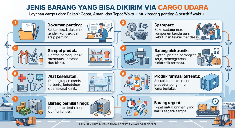 jenis barang cargo udara